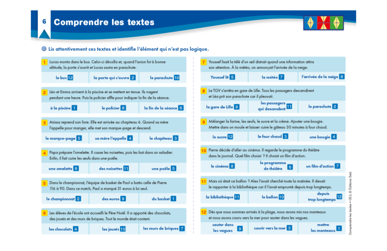 Aperçu : Comprendre des textes 1 – CE2