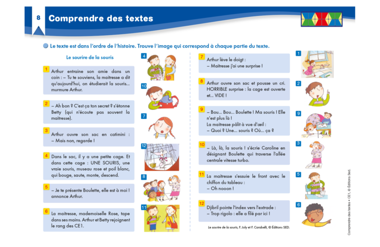 Aperçu : Comprendre des textes – CE1