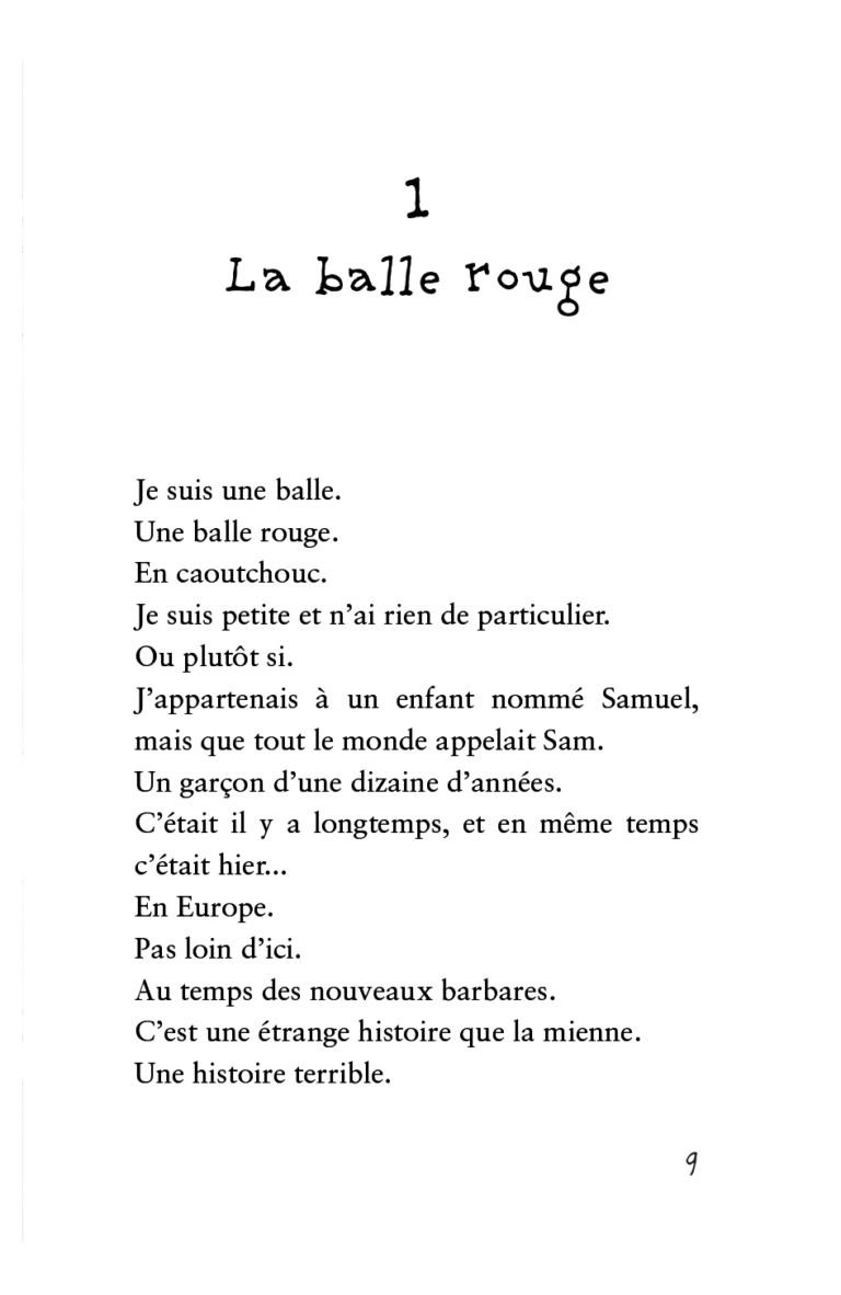 Aperçu : BDL – La balle rouge – Roman