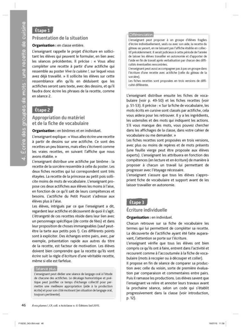 Aperçu : A VOS PLUMES ! – CP
