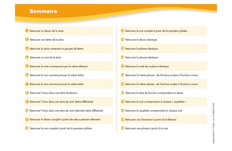 Aperçu : Langue écrite 2 – GS