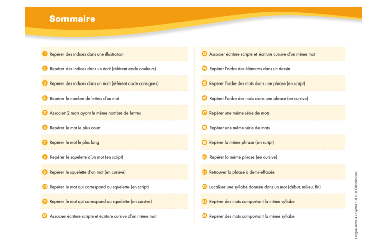 Aperçu : Langue écrite 4 – GS