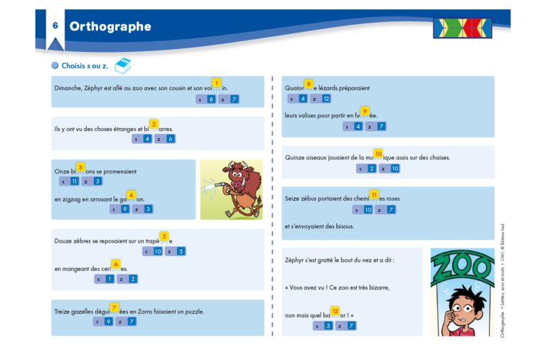 Aperçu : Orthographe 2 – Lettres, sons et mots – CM1