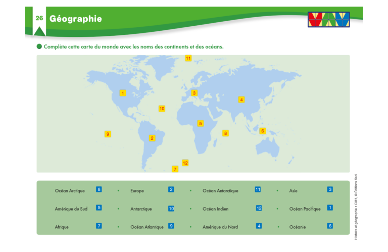 Aperçu : Histoire-Géographie – CM1
