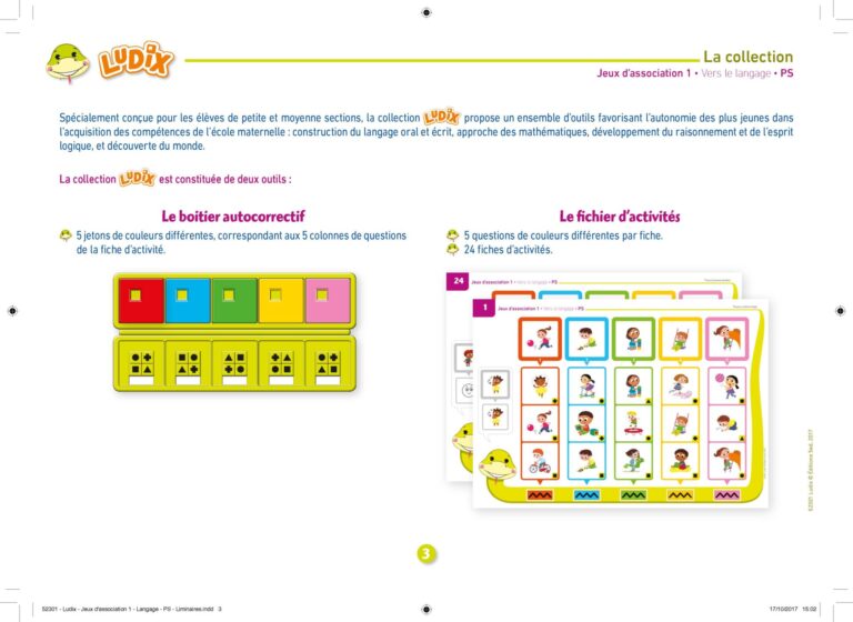 Aperçu : Jeux d'association 1 – Vers le langage – PS