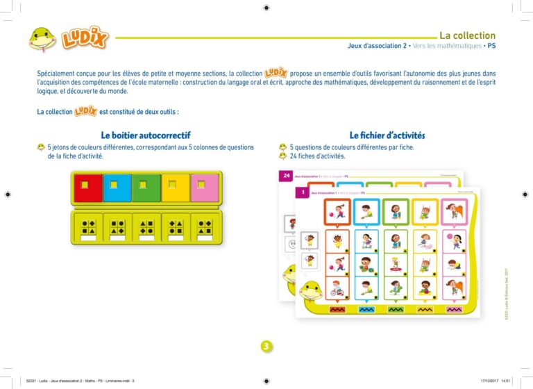 Aperçu : Jeux d'association 2 – Vers les mathématiques – PS