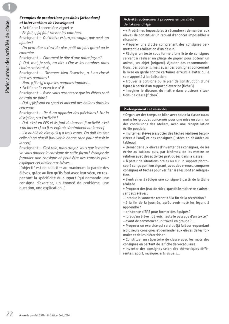 Aperçu : CM1