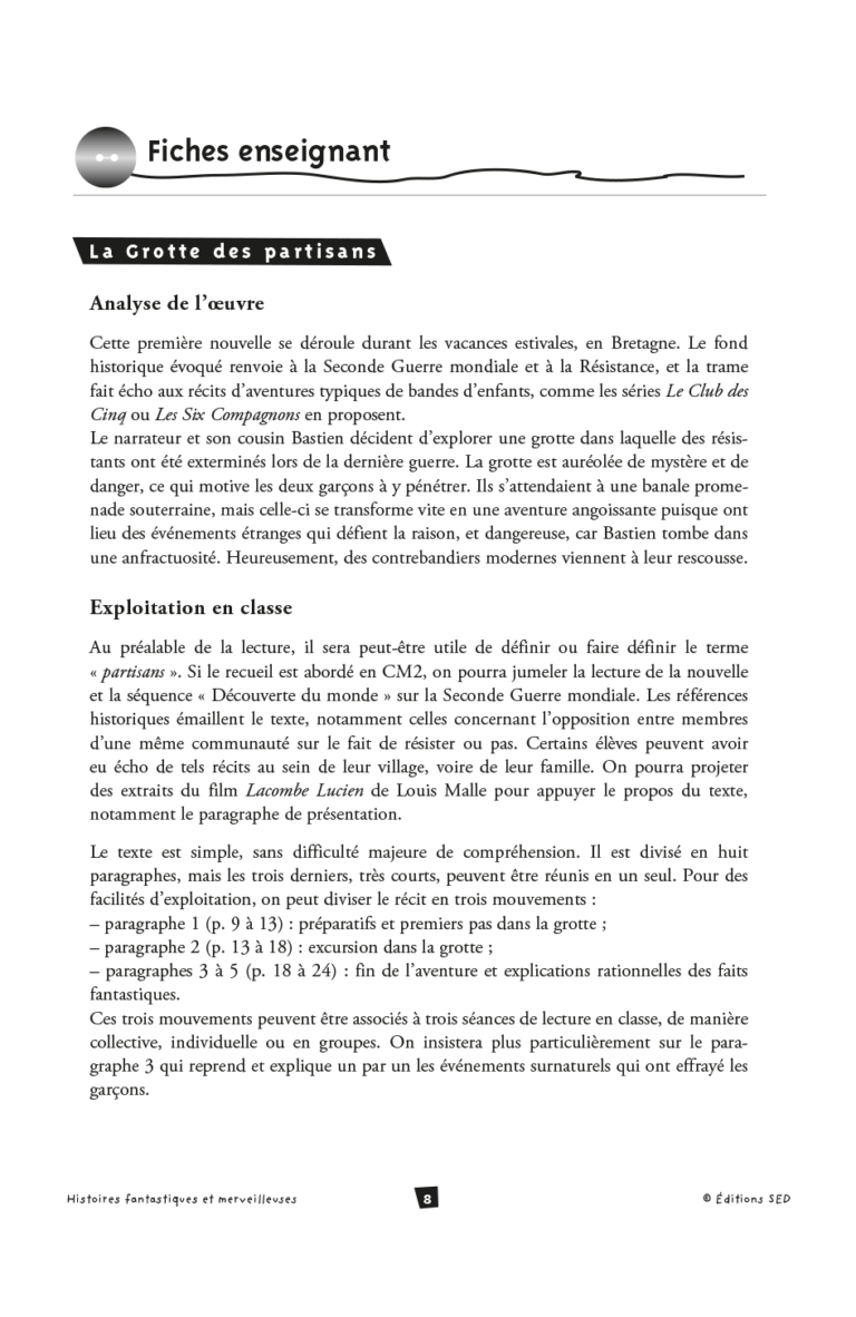 Aperçu : BDL – Histoires fantastiques et merveilleuses – 24 livres + fichier