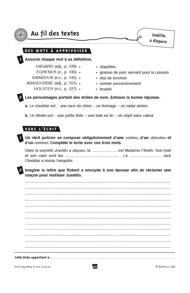 Aperçu : BDL – Huit saynètes à lire et à jouer – 6 livres + fichier