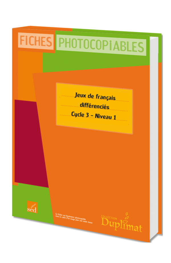 Image Duplimat - Jeux de français différenciés - CE2