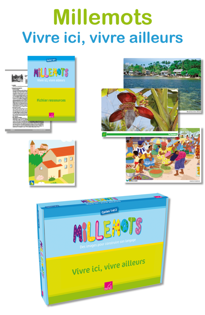 MILLEMOTS - Vivre ici, vivre ailleurs - Mallette complète - Cycle 1