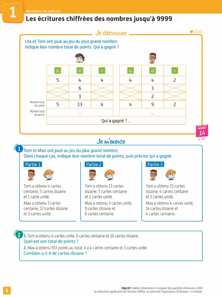 Aperçu : Fichier de l'élève – CM1 – Edition 2016