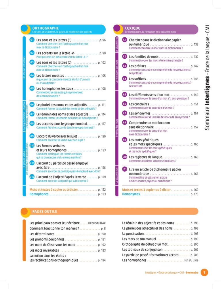 Aperçu : INTERLIGNES EDL – Manuel de l'élève – CM1 – Anciens programmes