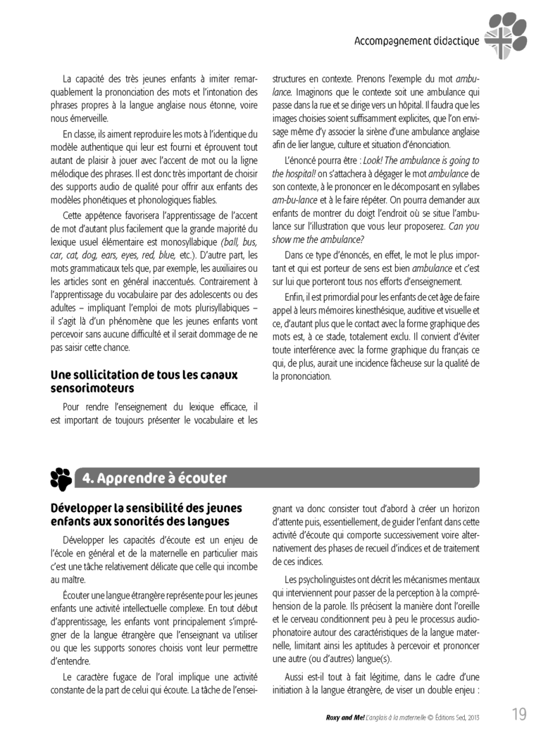 Aperçu : ROXY AND ME ! – La mallette complète – Cycle 1