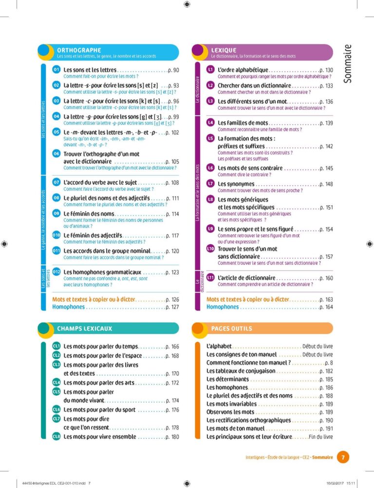 Aperçu : INTERLIGNES EDL – Manuel de l'élève – CE2 – Anciens programmes