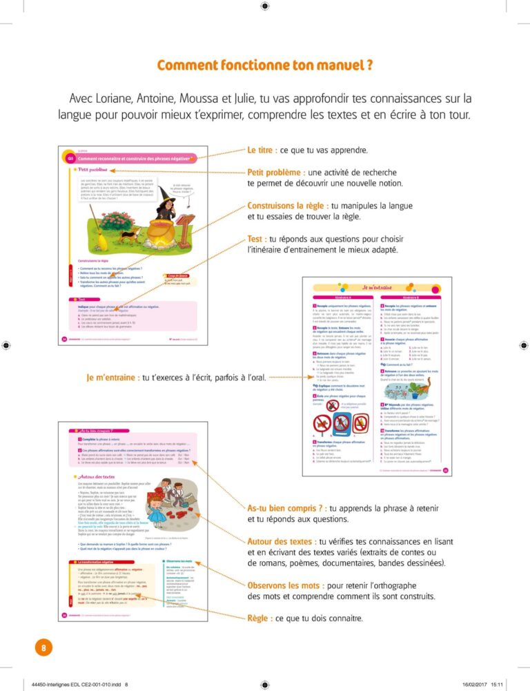Aperçu : INTERLIGNES EDL – Manuel de l'élève – CE2 – Anciens programmes