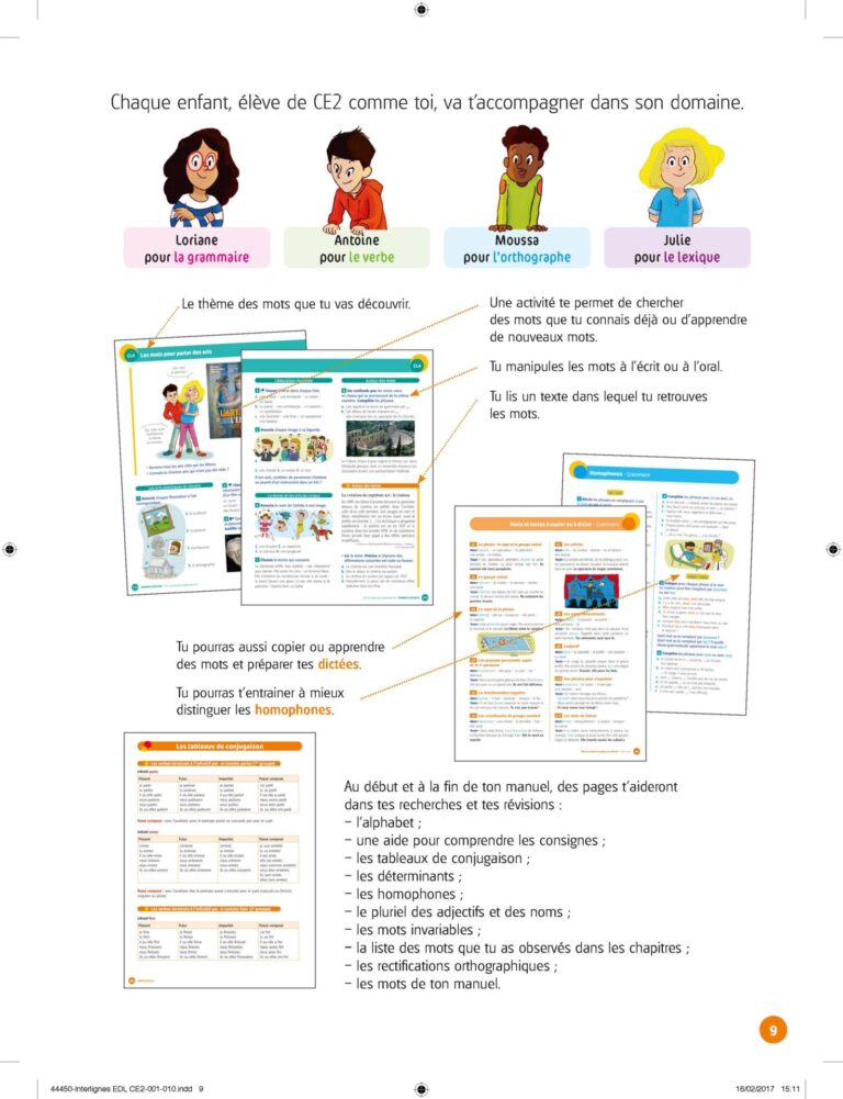 Aperçu : INTERLIGNES EDL – Manuel de l'élève – CE2 – Anciens programmes