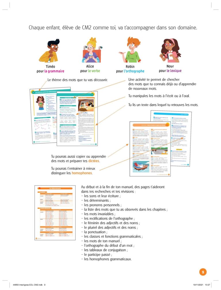 Aperçu : INTERLIGNES EDL – Manuel de l'élève – CM2 – Anciens programmes