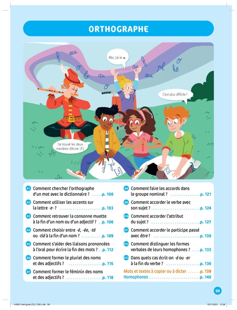 Aperçu : INTERLIGNES EDL – Manuel de l'élève – CM2 – Anciens programmes