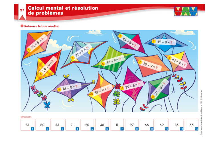 Aperçu : Calcul mental et résolution de problèmes – CE2