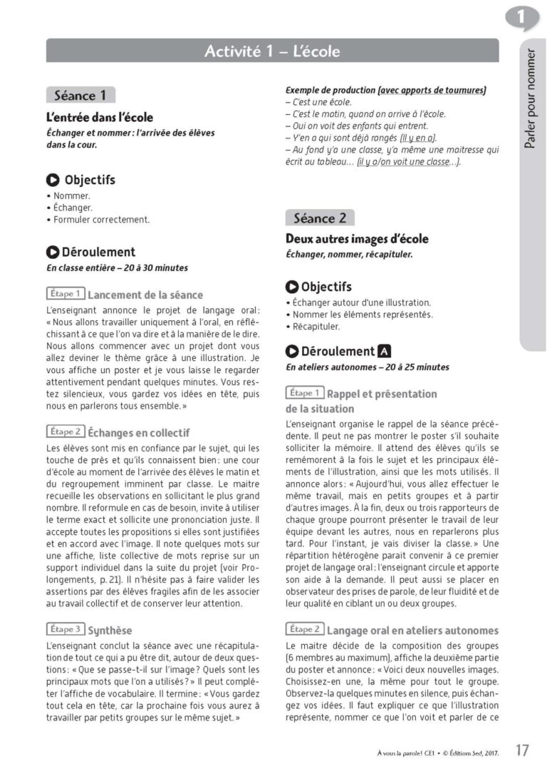 Aperçu : CE1