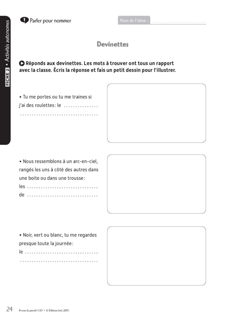 Aperçu : CE1