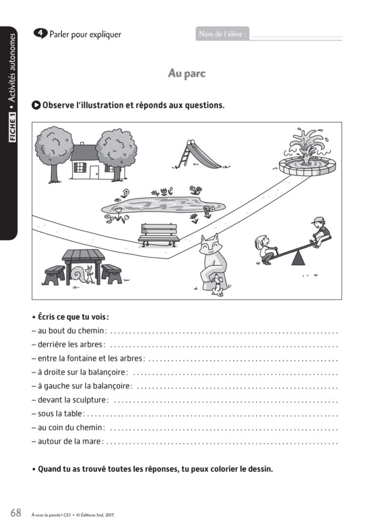 Aperçu : CE1