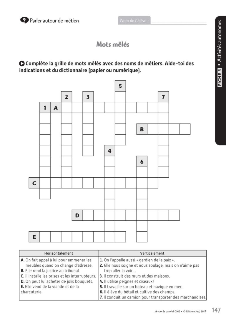 Aperçu : CM2