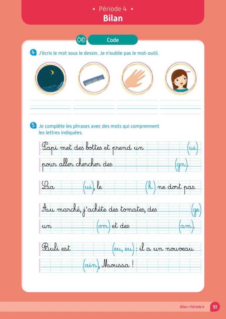 Aperçu : Cahier de l'élève 2 – CP – Programmes 2016