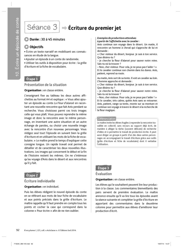 Aperçu : A VOS PLUMES ! – CE1