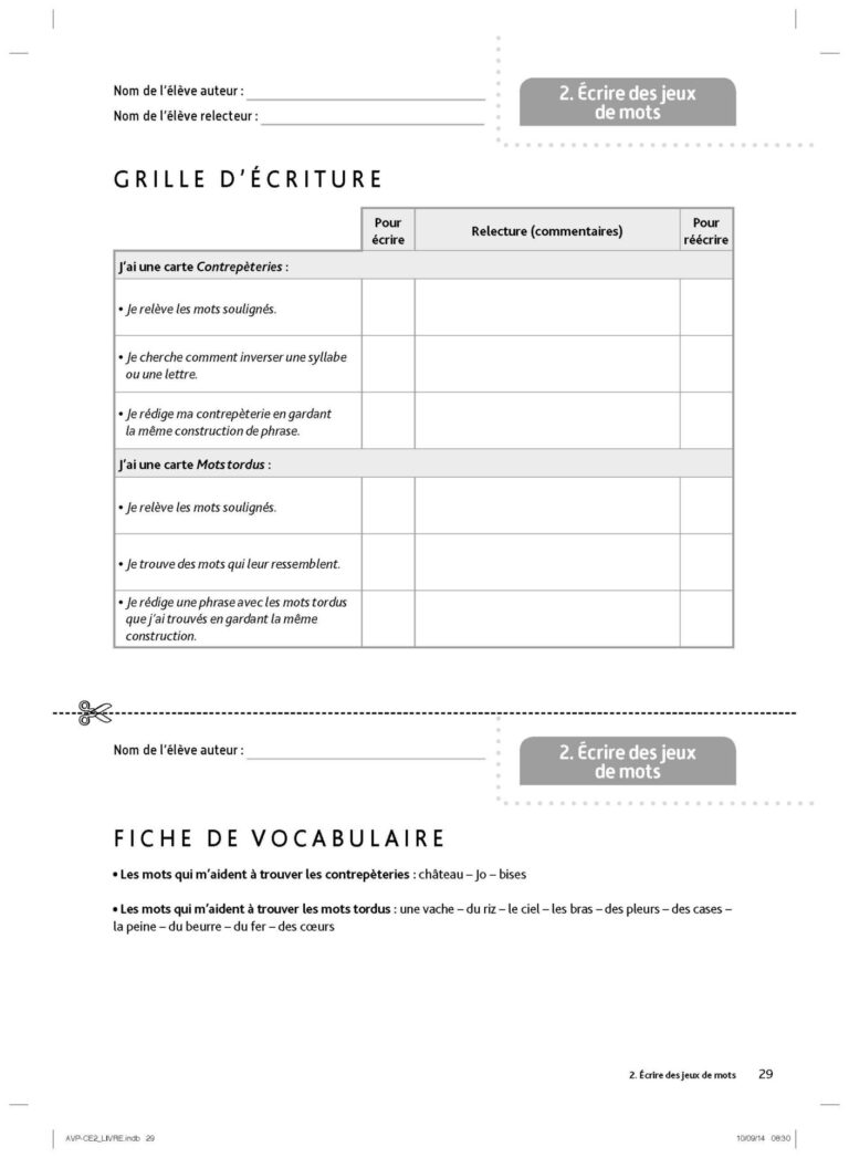 Aperçu : A VOS PLUMES ! – CE2