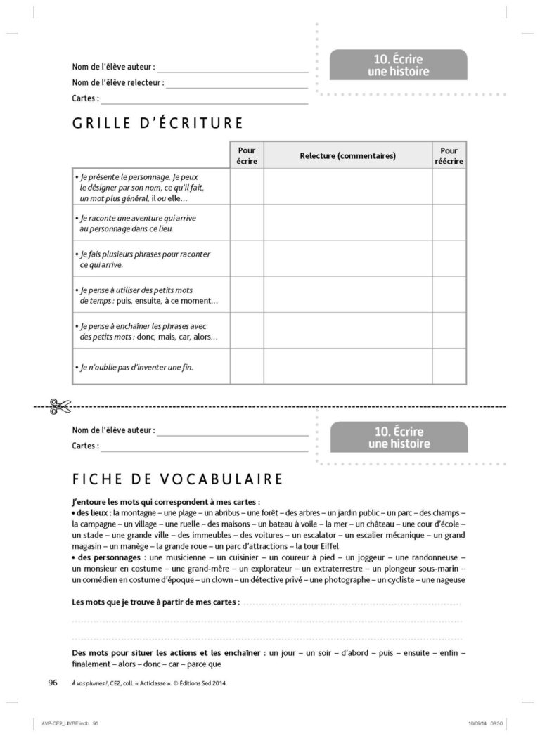 Aperçu : A VOS PLUMES ! – CE2