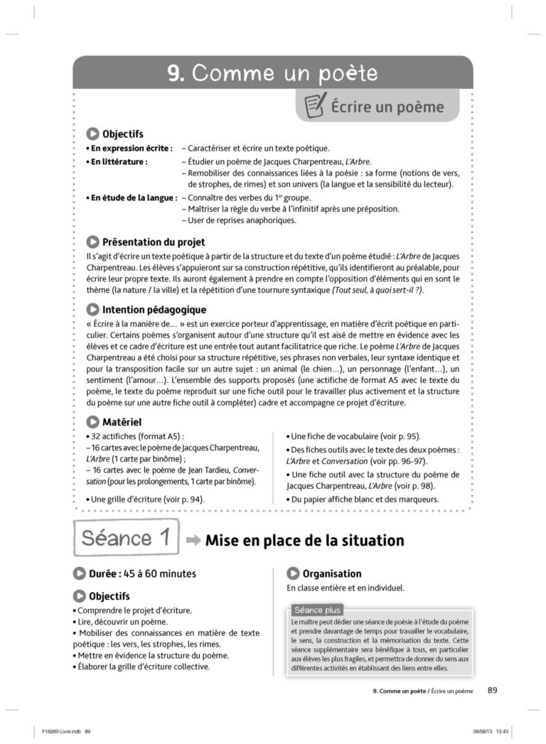 Aperçu : A VOS PLUMES ! – CM1