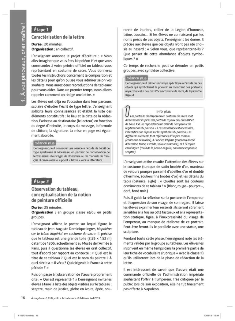 Aperçu : A VOS PLUMES ! – CM2
