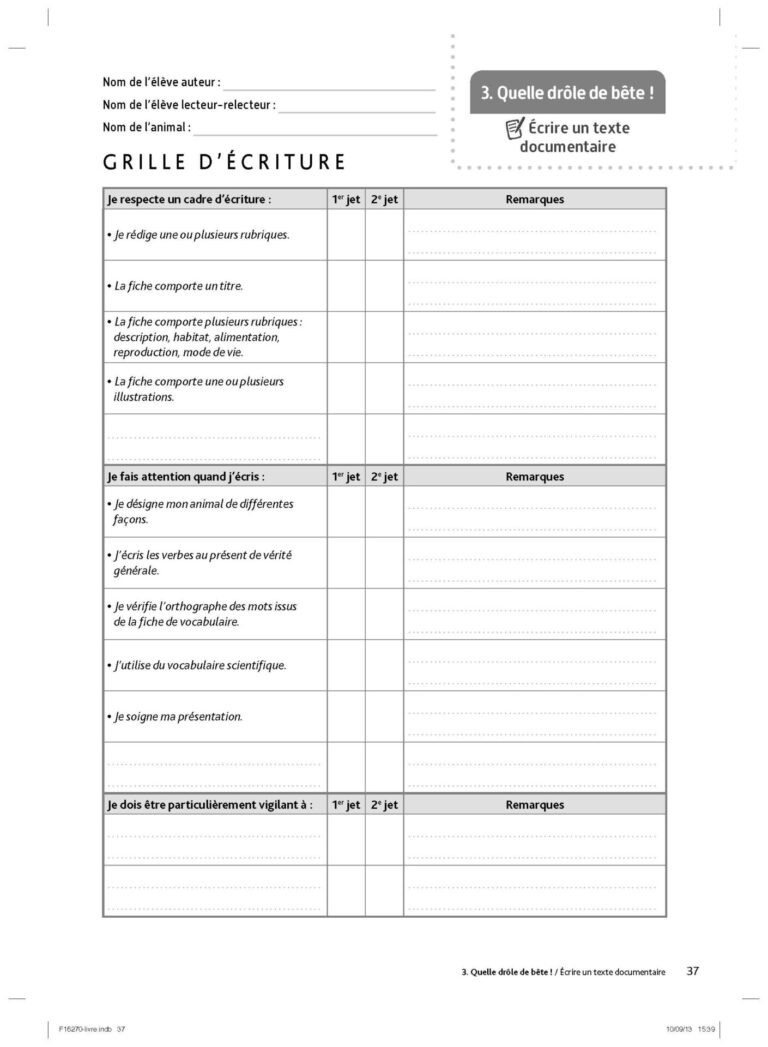 Aperçu : A VOS PLUMES ! – CM2