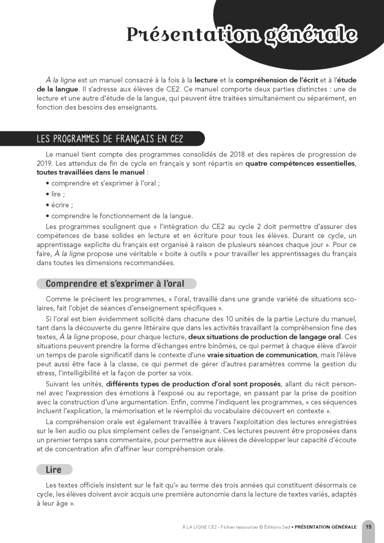 Aperçu : Classeur – CE2