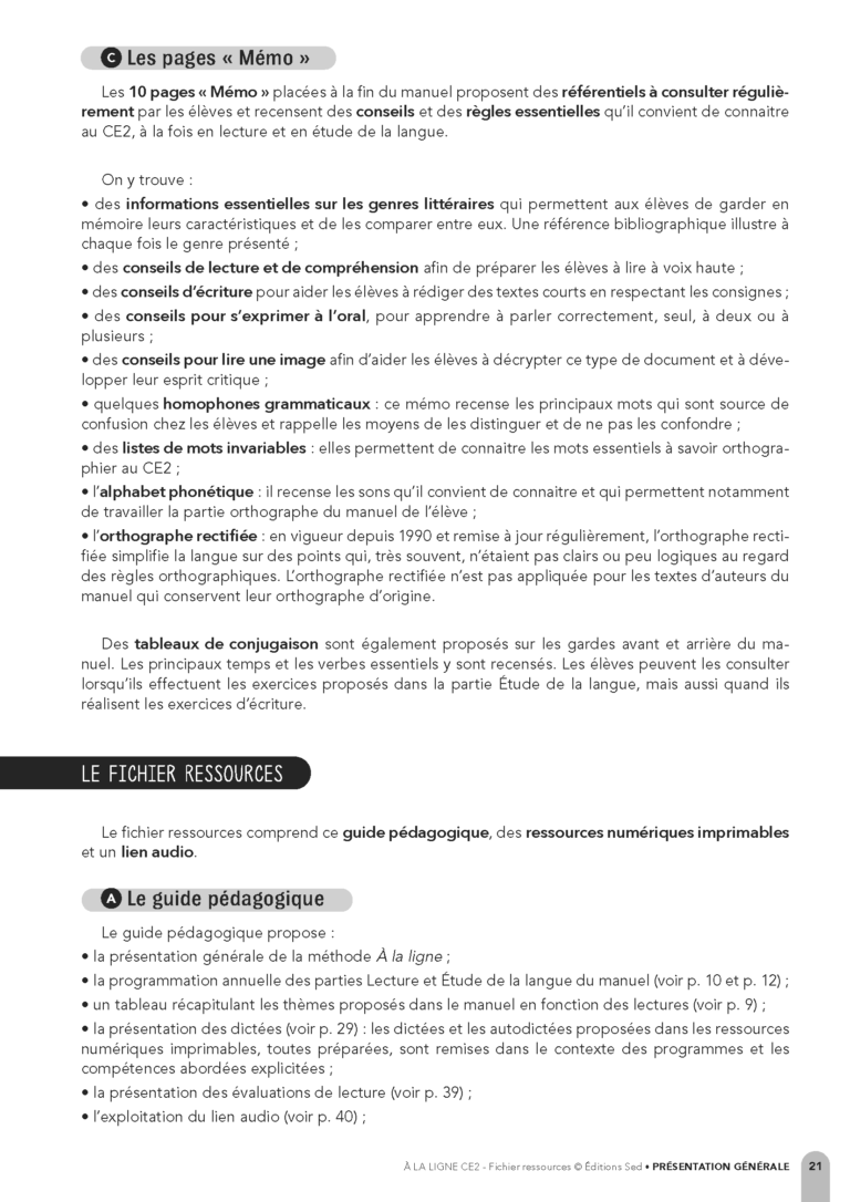 Aperçu : Classeur – CE2