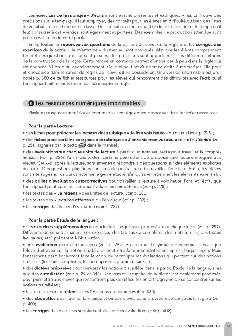 Aperçu : Classeur – CE2