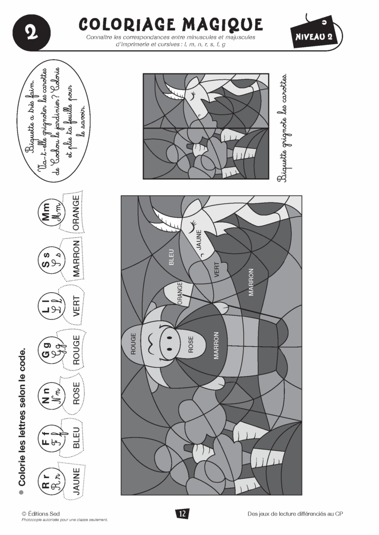 Aperçu : Jeux de lecture différenciés – CP