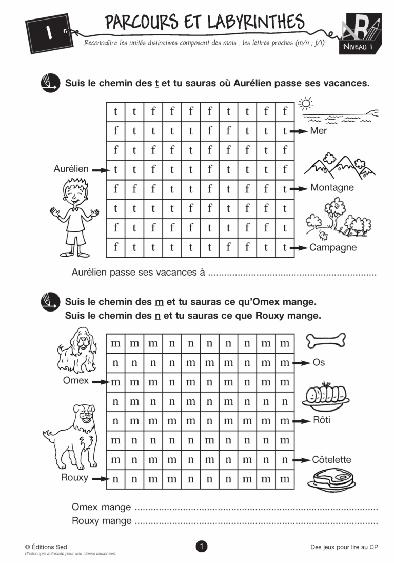 Aperçu : Des jeux pour lire – CP