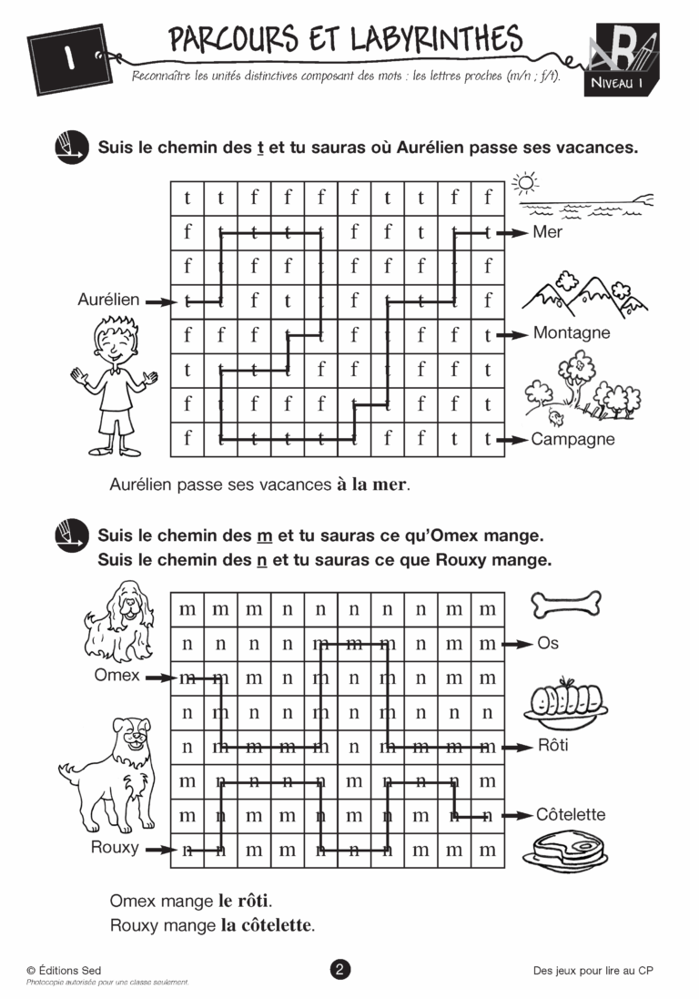 Aperçu : Des jeux pour lire – CP