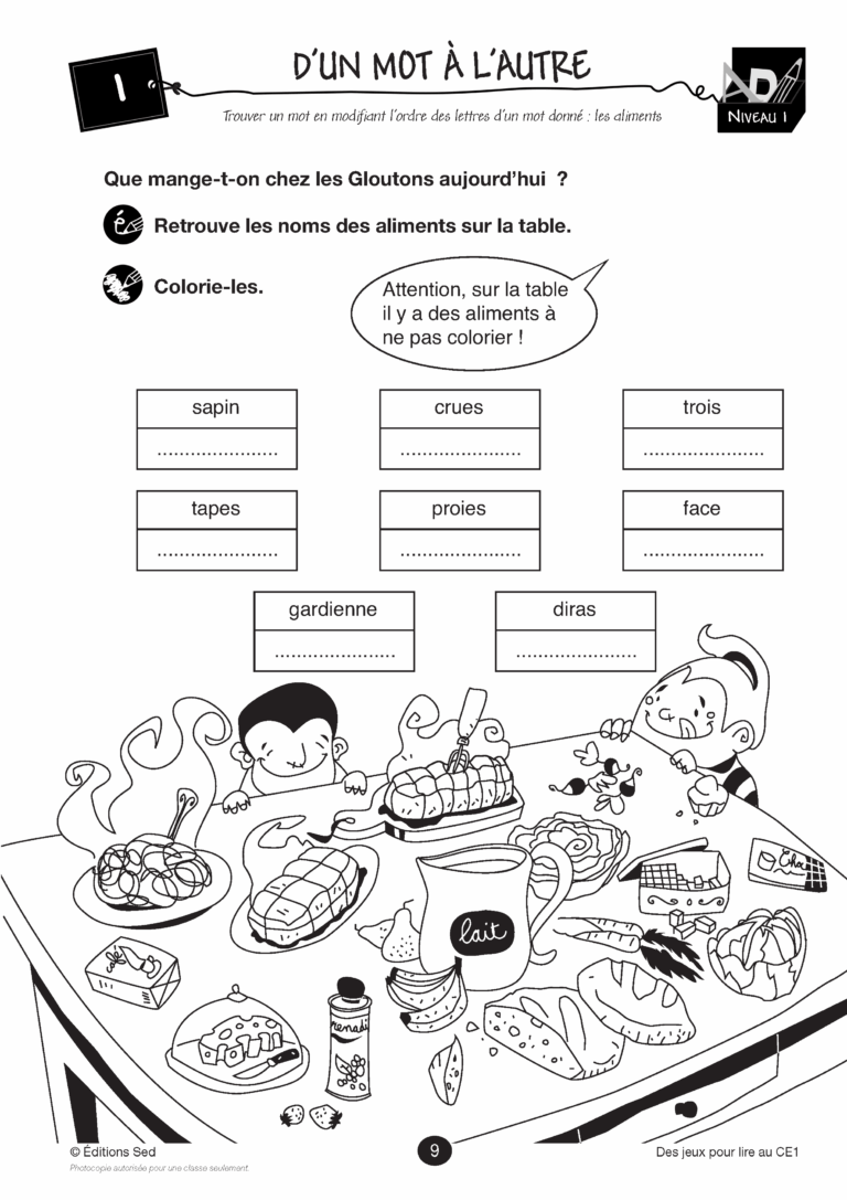 Aperçu : Des jeux pour lire – CE1