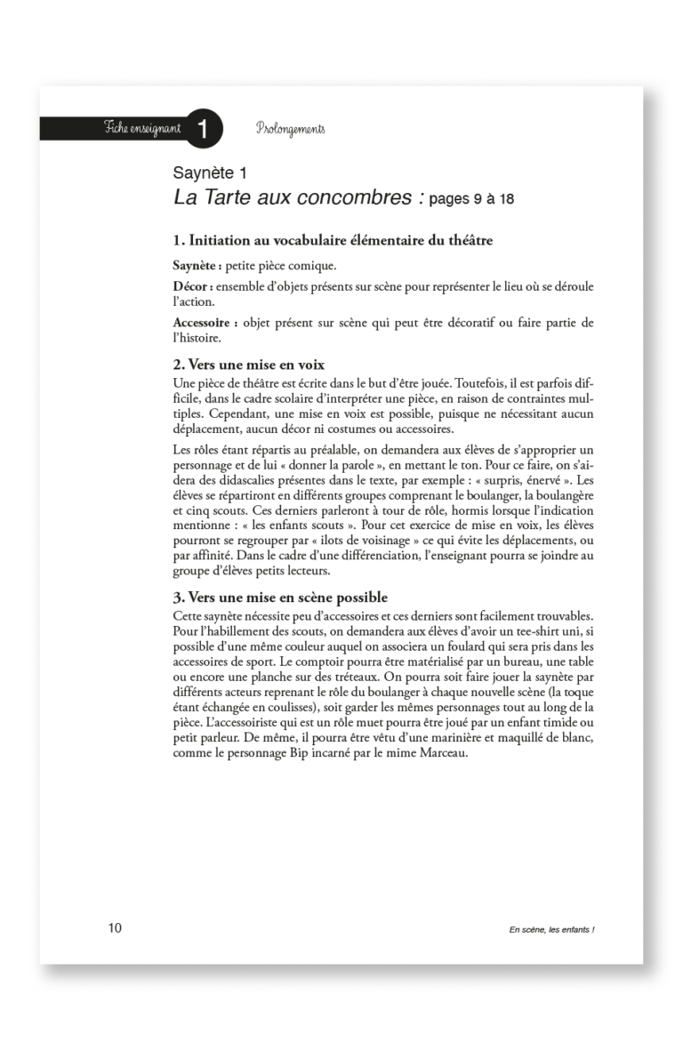 Aperçu : PL – En scène, les enfants ! – 30 romans + fichier