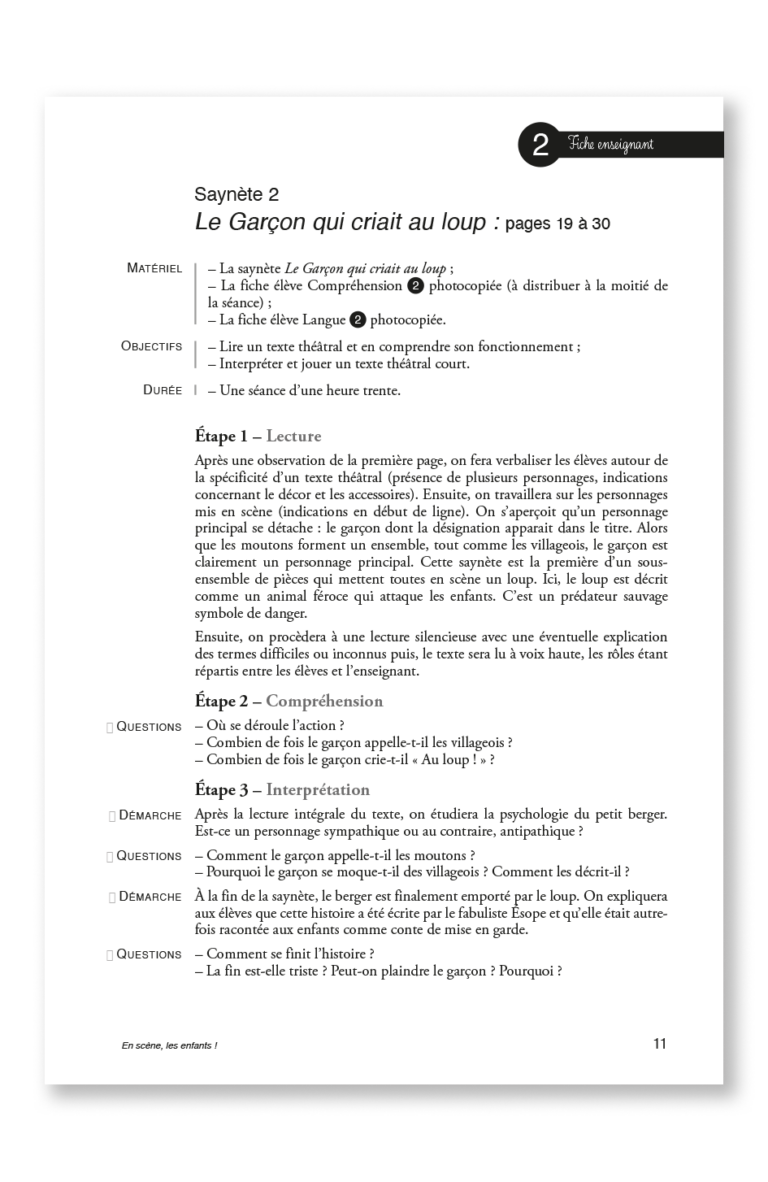 Aperçu : PL – En scène, les enfants ! – 30 romans + fichier