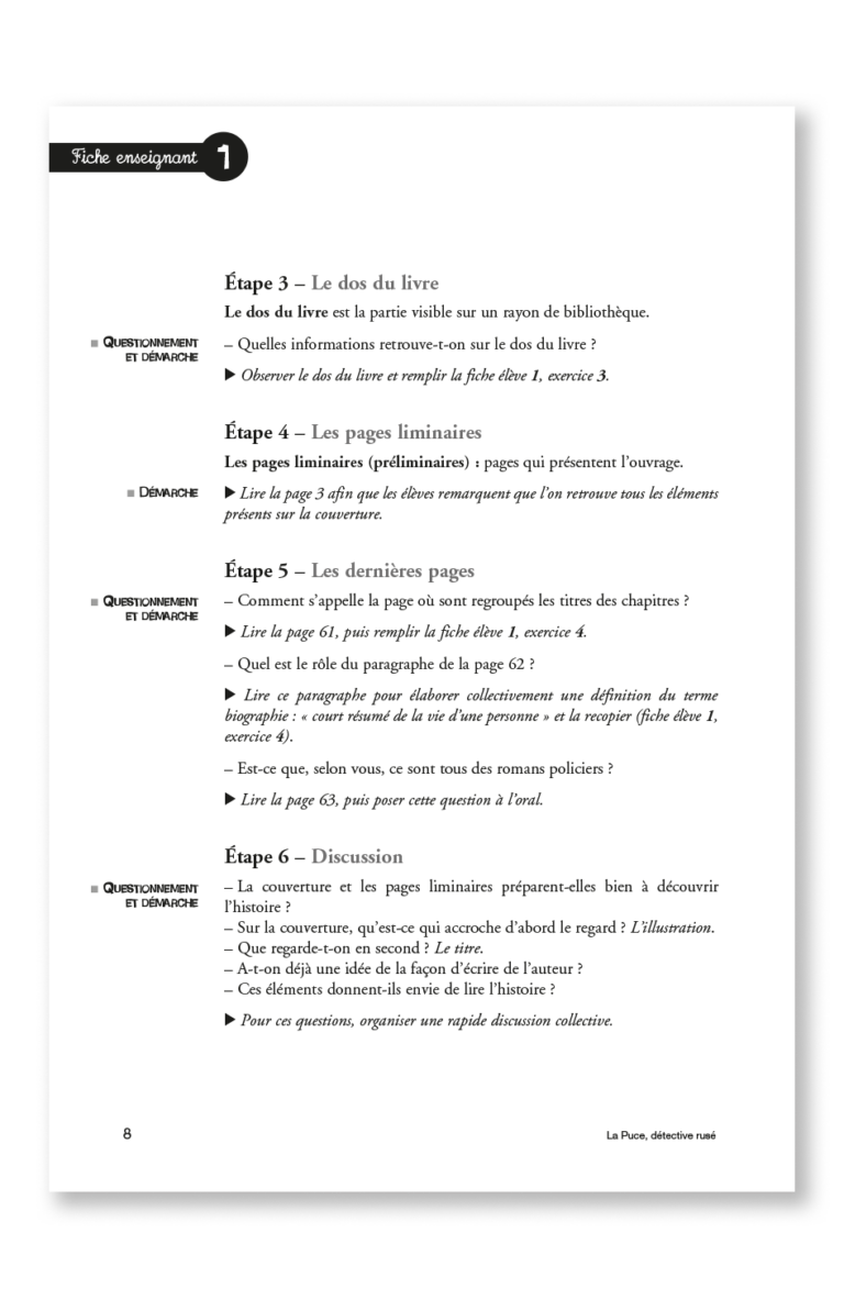 Aperçu : PL – La puce, détective rusé – 18 romans + fichier