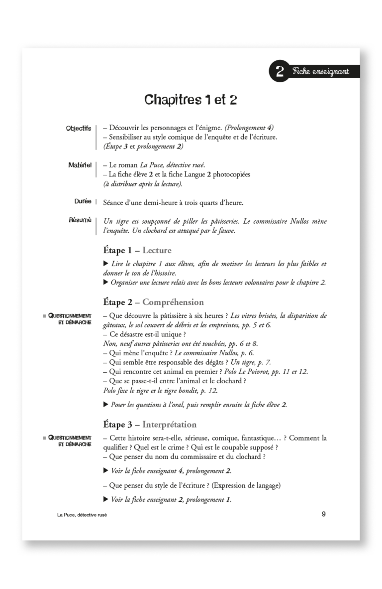 Aperçu : PL – La puce, détective rusé – 18 romans + fichier