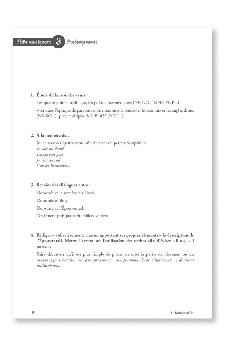 Aperçu : PL – Le magicien d'Oz – 30 romans + fichier
