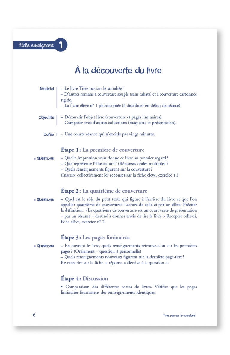 Aperçu : PL – Tirez pas sur le scarabée – 12 romans + fichier