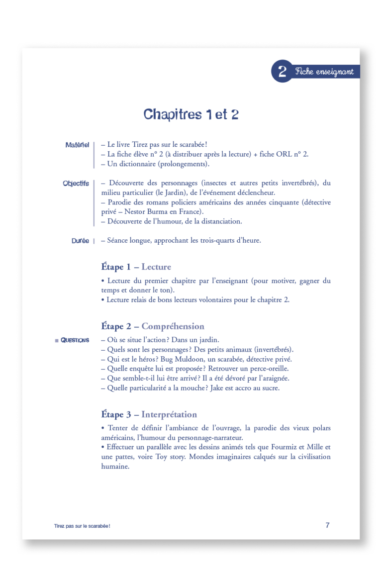 Aperçu : PL – Tirez pas sur le scarabée – 12 romans + fichier