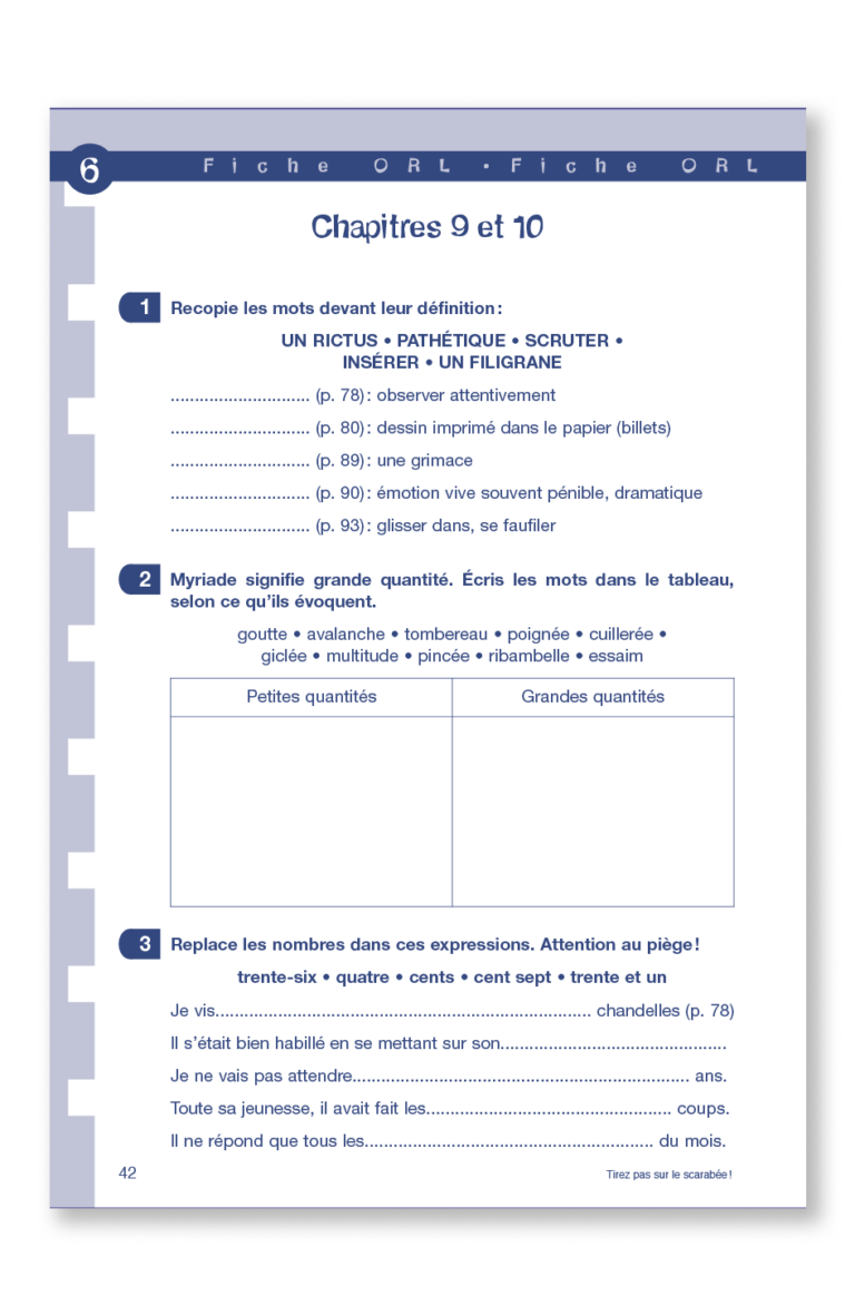 Aperçu : PL – Tirez pas sur le scarabée – 12 romans + fichier